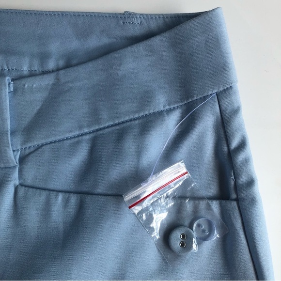 Core Life Pants Light Blue Size 14W Cropped Cotton Slash Pockets‎ New - Picture 4 of 11